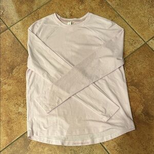 lululemon athletica long sleeved pink top